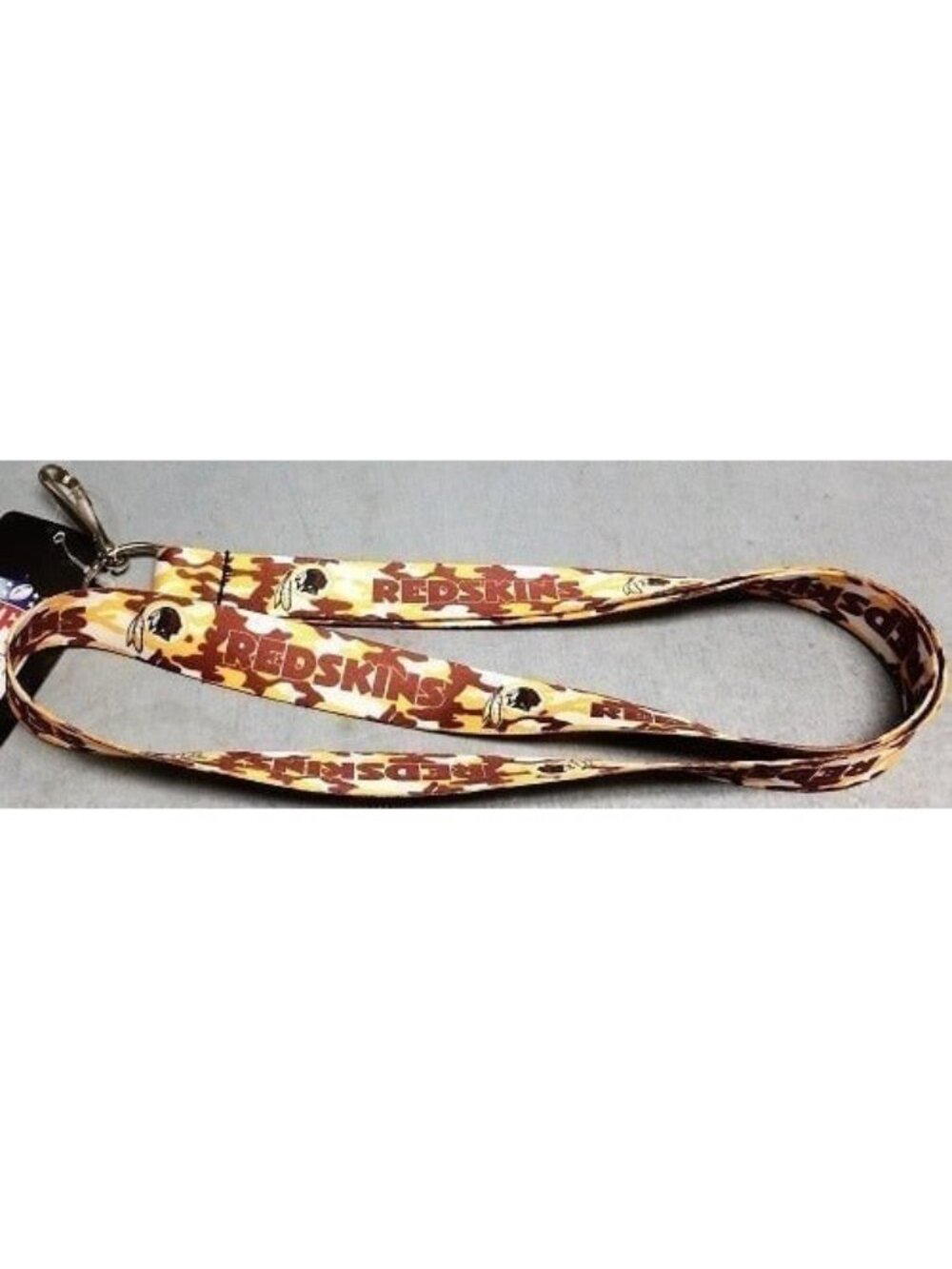 WASHINGTON REDSKINS Team Colors Camo Print Lanyard Keychain NFL New